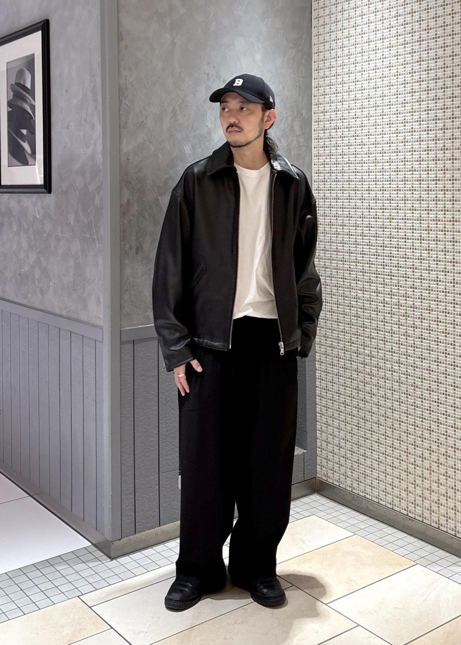 ラムレザー ジップアップ ブルゾン / モリタ / ADAM ET ROPÉ FEMME ｜J