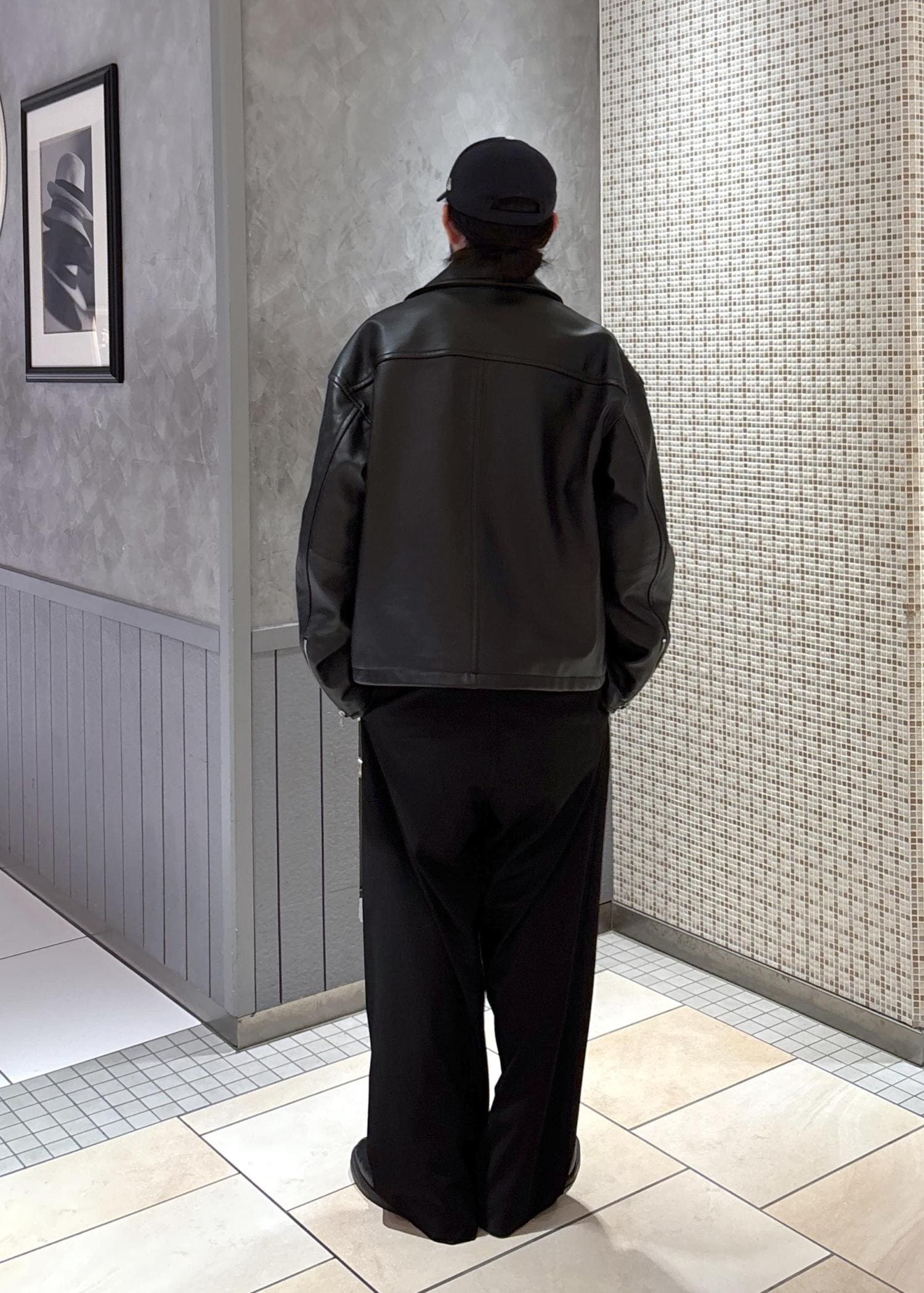 ラムレザー ジップアップ ブルゾン / モリタ / ADAM ET ROPÉ FEMME ｜J