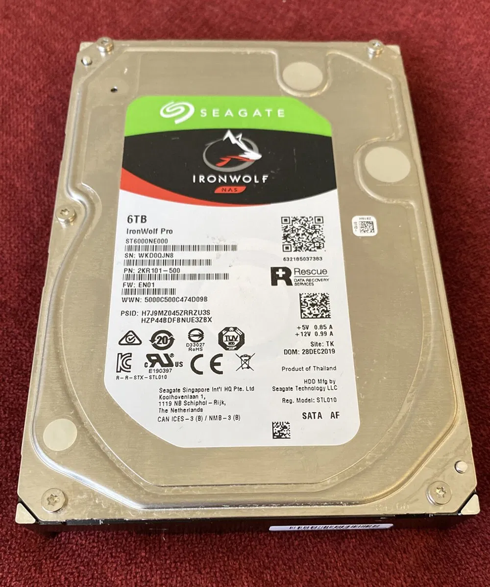 Seagate Ironwolf PRO 6tb St6000ne000 Nas 7200rpm 256MB Cache SATA