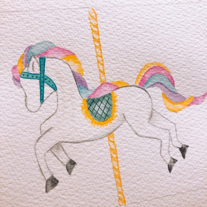 メリーゴーランド⿻マスキングテープ - PON PONーoriginal stationery