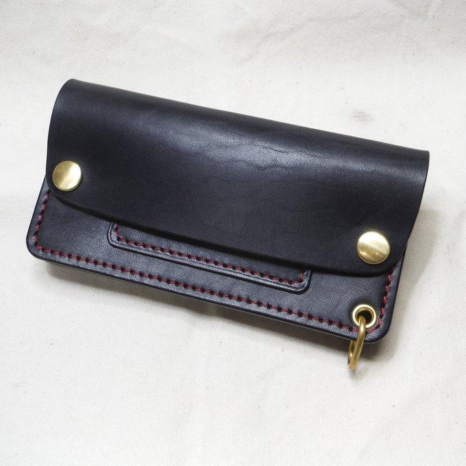 トラッカーウォレット ブラック - Leather WoRks Z'z GALLERY | minne