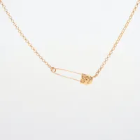 クロムハーツ セーフティーピン ネックレス 22k 10.8g ロールチェーン