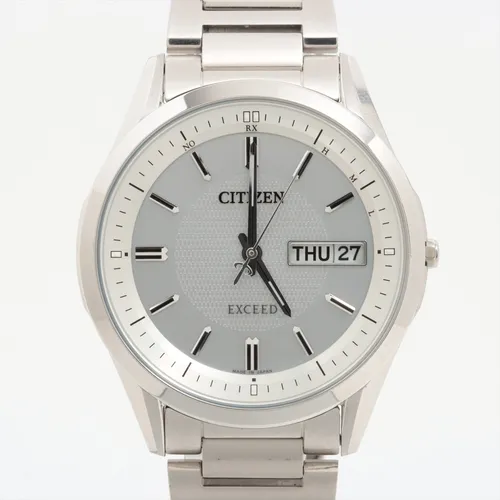 シチズン エクシード エコドライブ H100-T021212 TI ソーラー シルバー