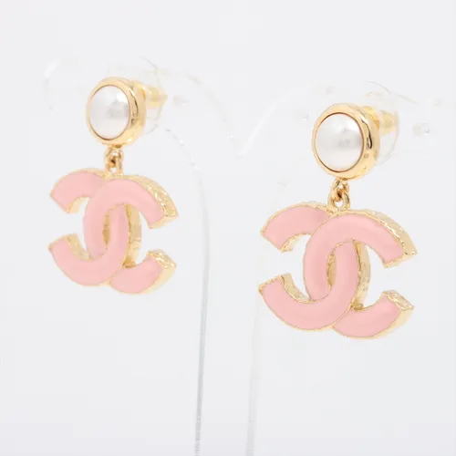 シャネル ココマーク GP×フェイクパール ピアス(両耳用) L23K ゴールド