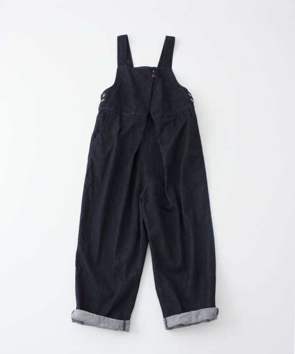 美品✨nest robe ネストローブ デニムデッキサロペット ゆったり 近年 中古・古着通販】nest Robe (ネストローブ) デニム デッキスカート