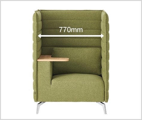 送料無料】 ハイビス ハイバックソファ 1人掛け パネル付き 1人用