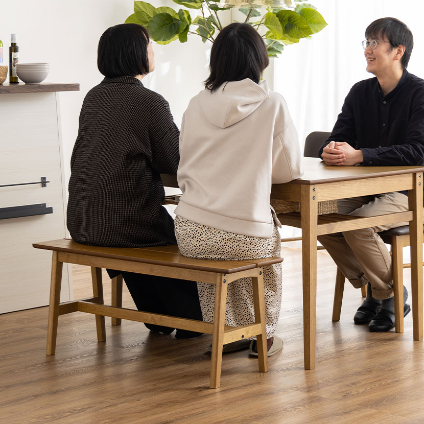 送料無料】 4人用 ダイニングセット 4点 (幅1200mmテーブル + チェア