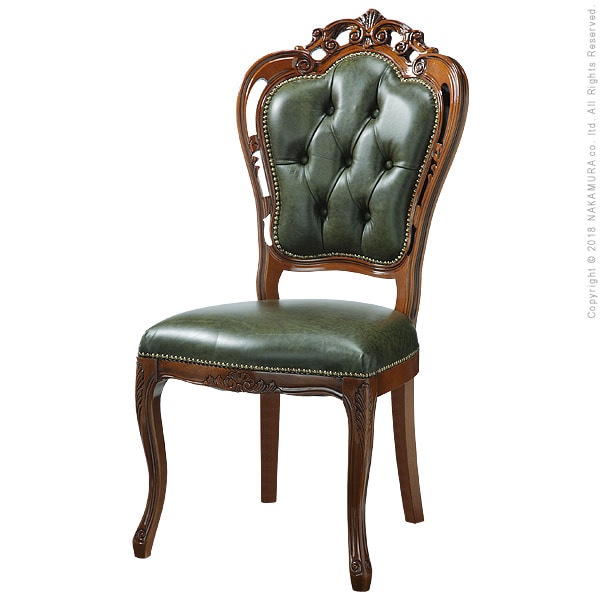 送料無料】 ヴェローナクラシック 革張りダイニングチェア イタリア