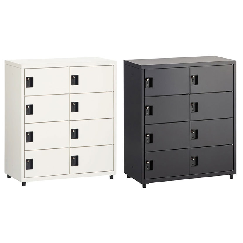 送料無料】 スチールパーソナルロッカー PCロッカー 8人用 ダイヤル錠