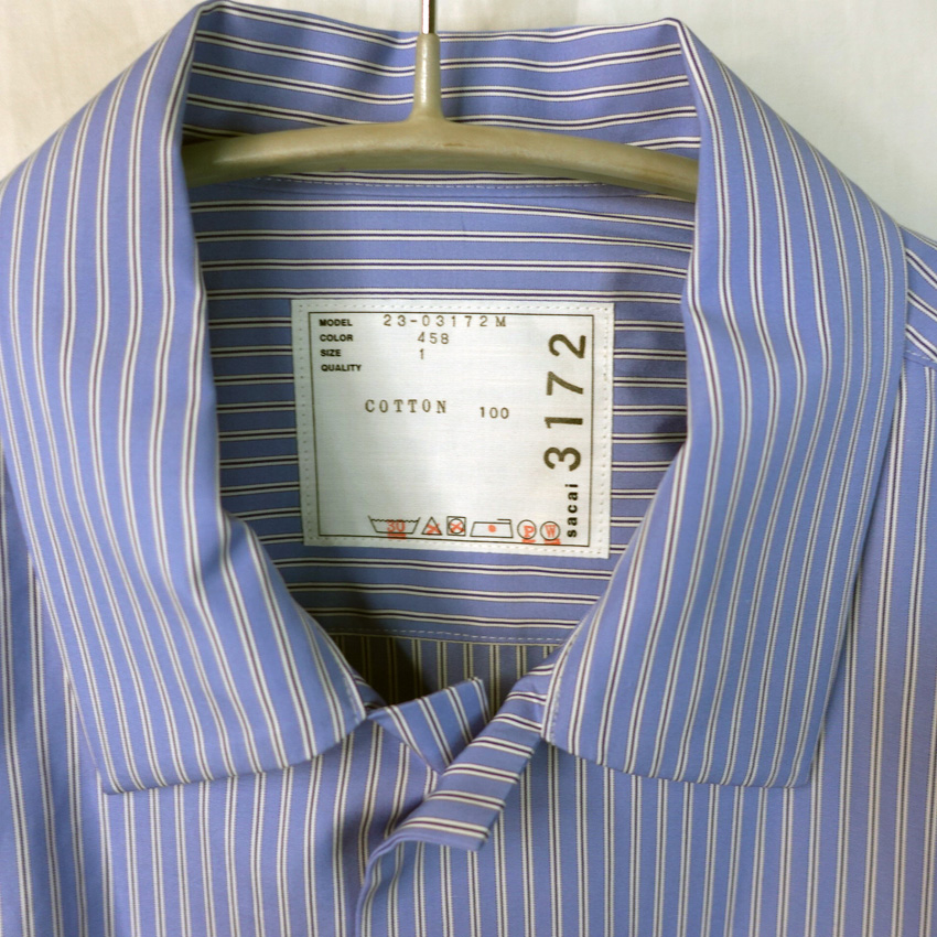 Sacai THOMAS MASON[サカイ トーマスメイソン] 半袖コットンフルボタン
