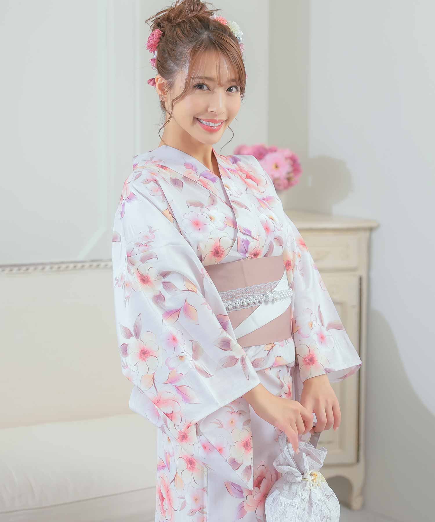 楽天市場】浴衣 3点セット [浴衣+平帯or作り帯+下駄] レディース