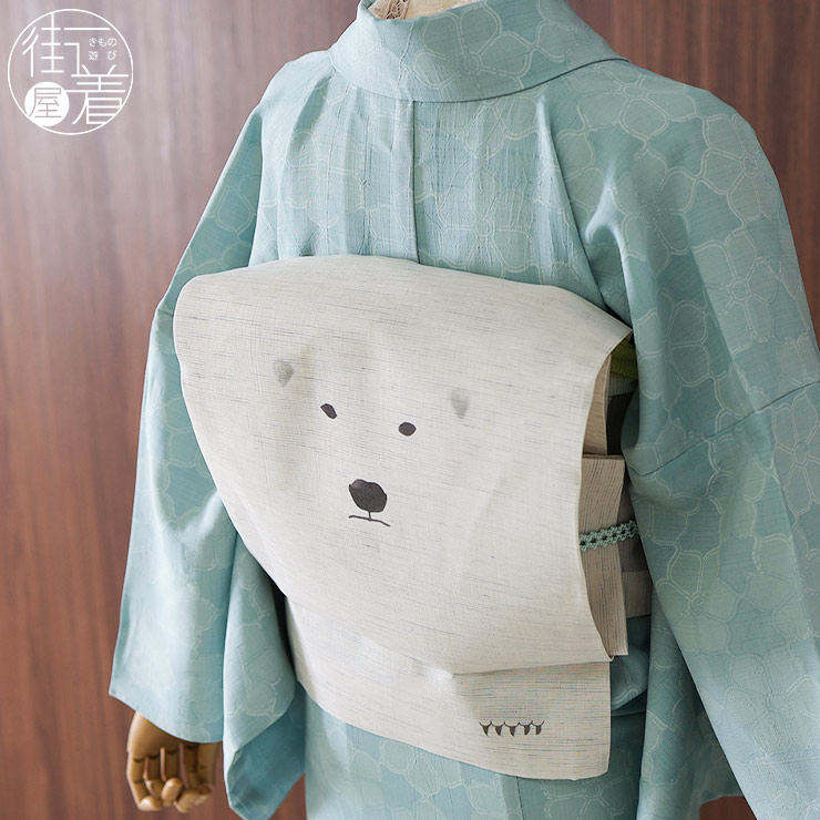 楽天市場】＼スーパーSALE開催中!／[夏帯] 夏名古屋帯 シロクマ