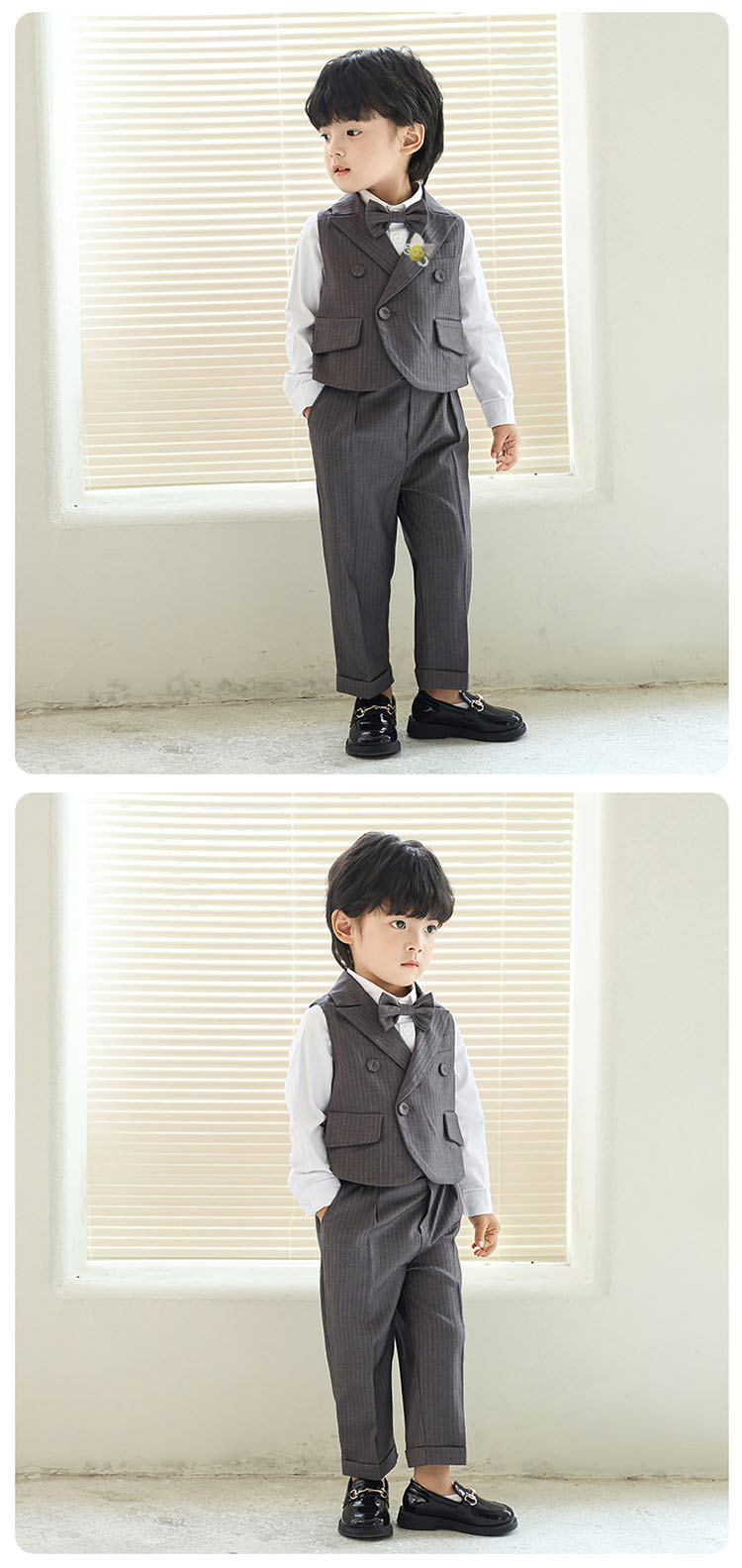 楽天市場】グレー ストライプ 卒業式スーツ フォーマル スーツ 男の子
