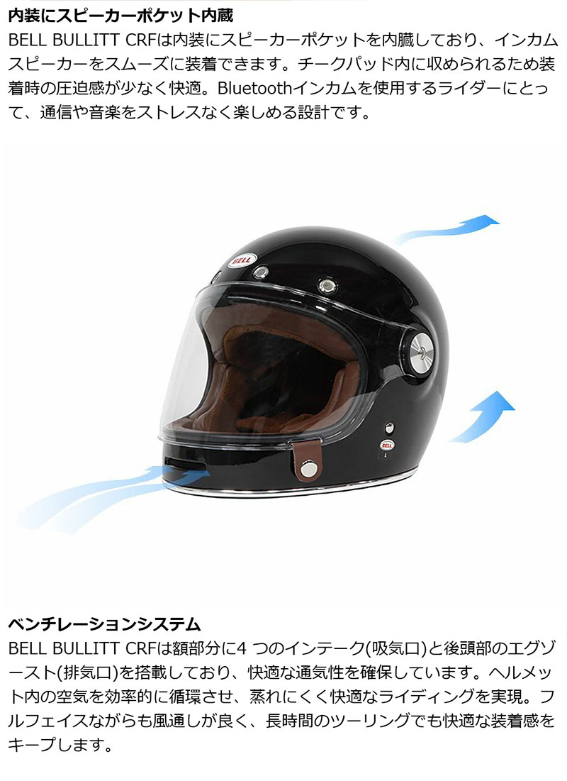楽天市場】ベル フルフェイス BULLITT ソリッド グロス ブラック
