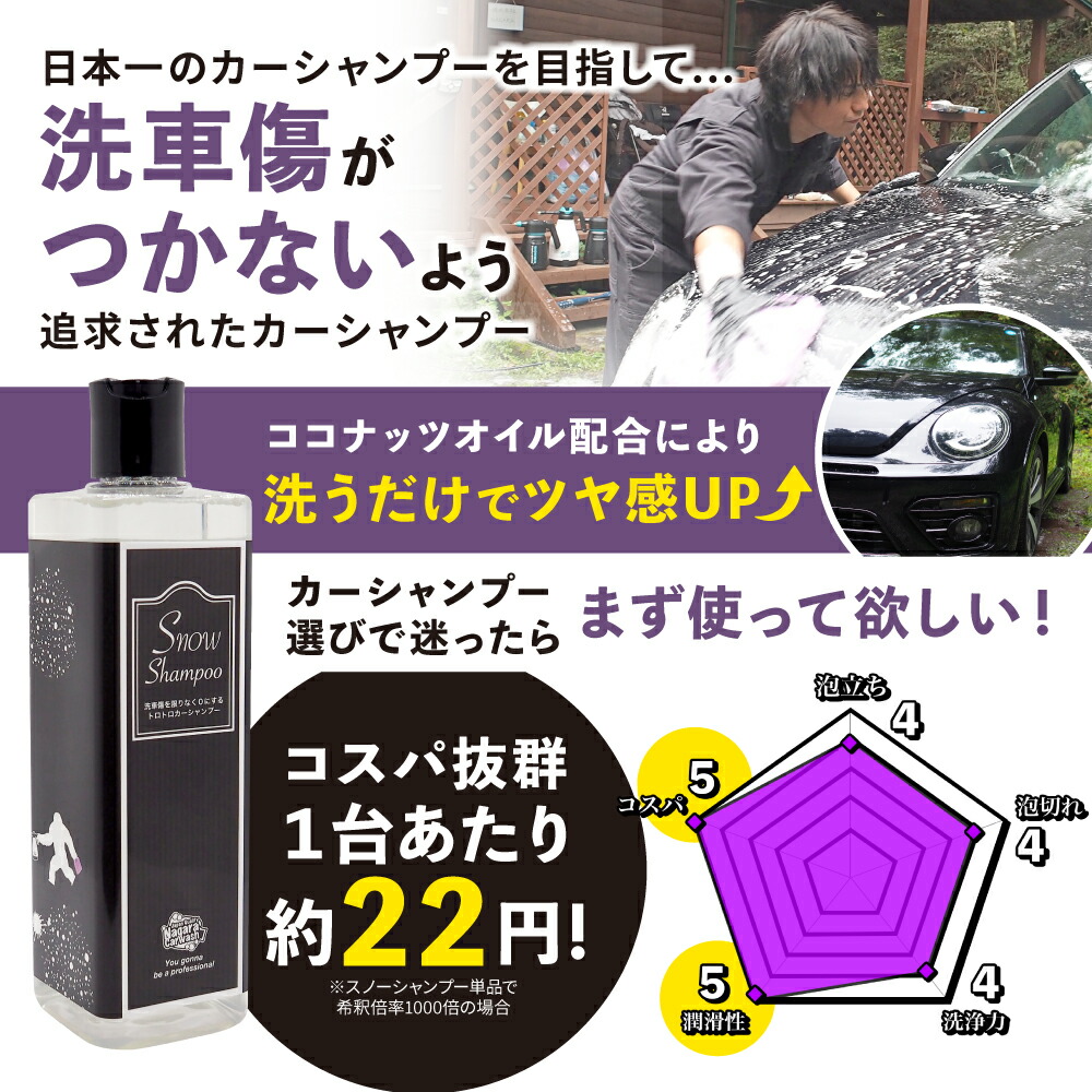 楽天市場】☆セール限定 ポイント5倍☆【ながら洗車】スノーシャンプー