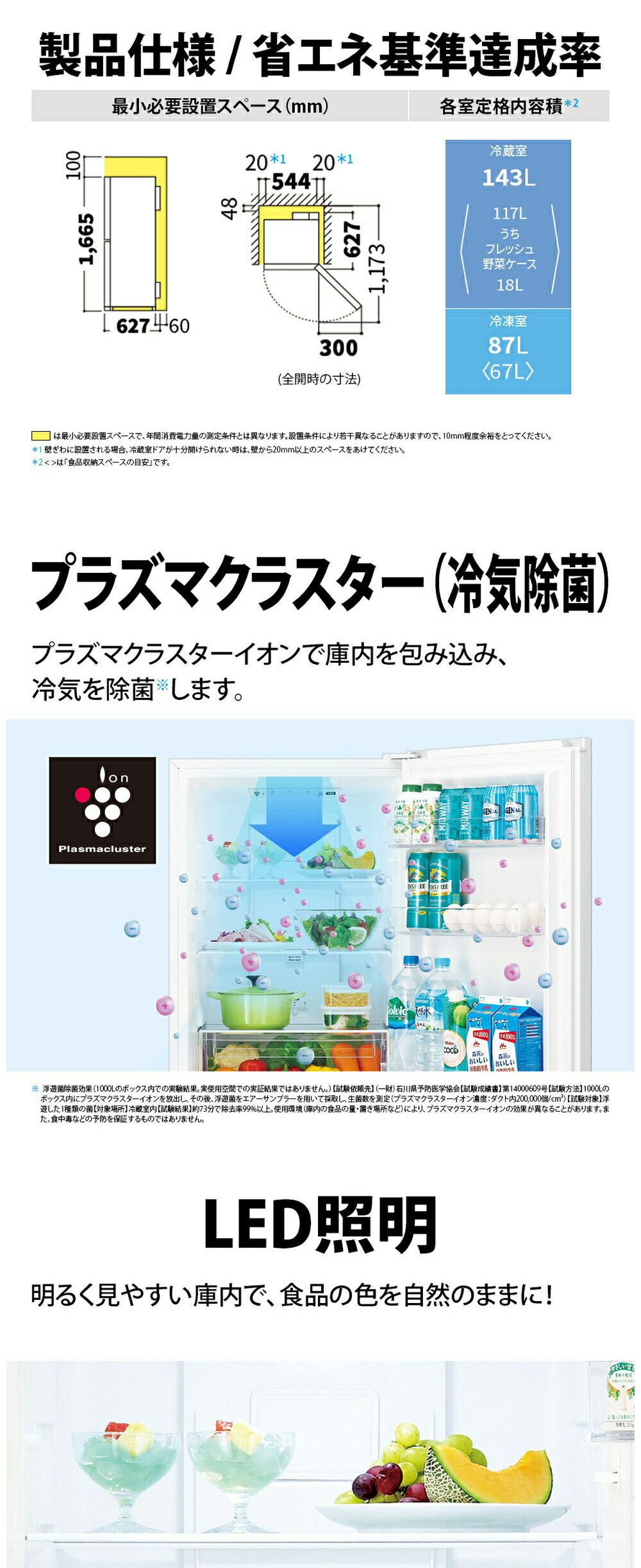 楽天市場】冷蔵庫 230L シャープ SHARP SJ-BD23M-W SJ-BD23P-W マット