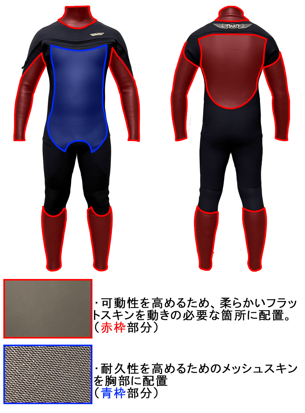 楽天市場】25-26 RASH DZ LONG CHEST ZIP TYPE BON / ラッシュ ロング