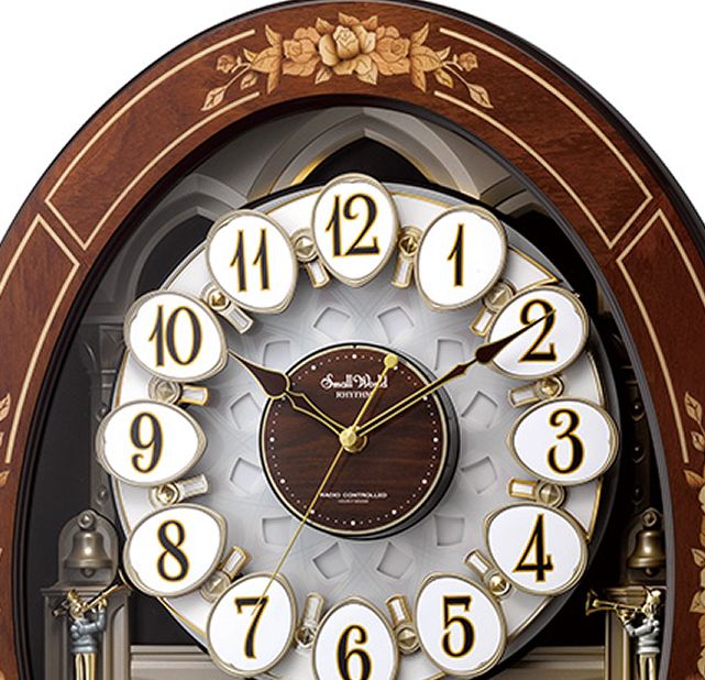 楽天市場】からくり時計 スモールワールド RHYTHM リズム時計 レガロ