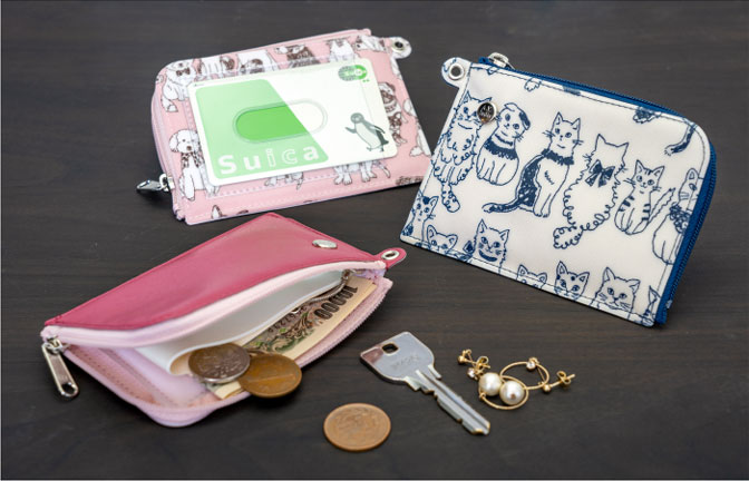 楽天市場】【本日ポイント5倍】 ミニ財布 パスケース L字ファスナー