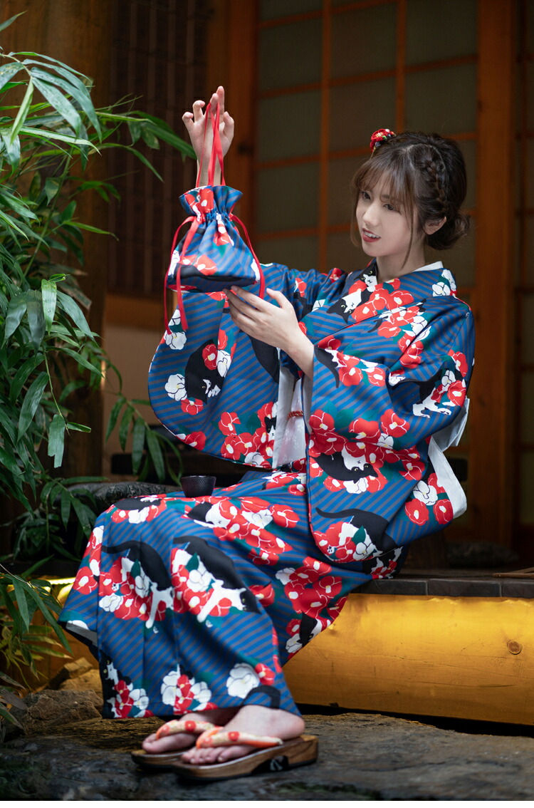 楽天市場】【クーポンで500円OFF】和モダン 黒白猫 ネイビー