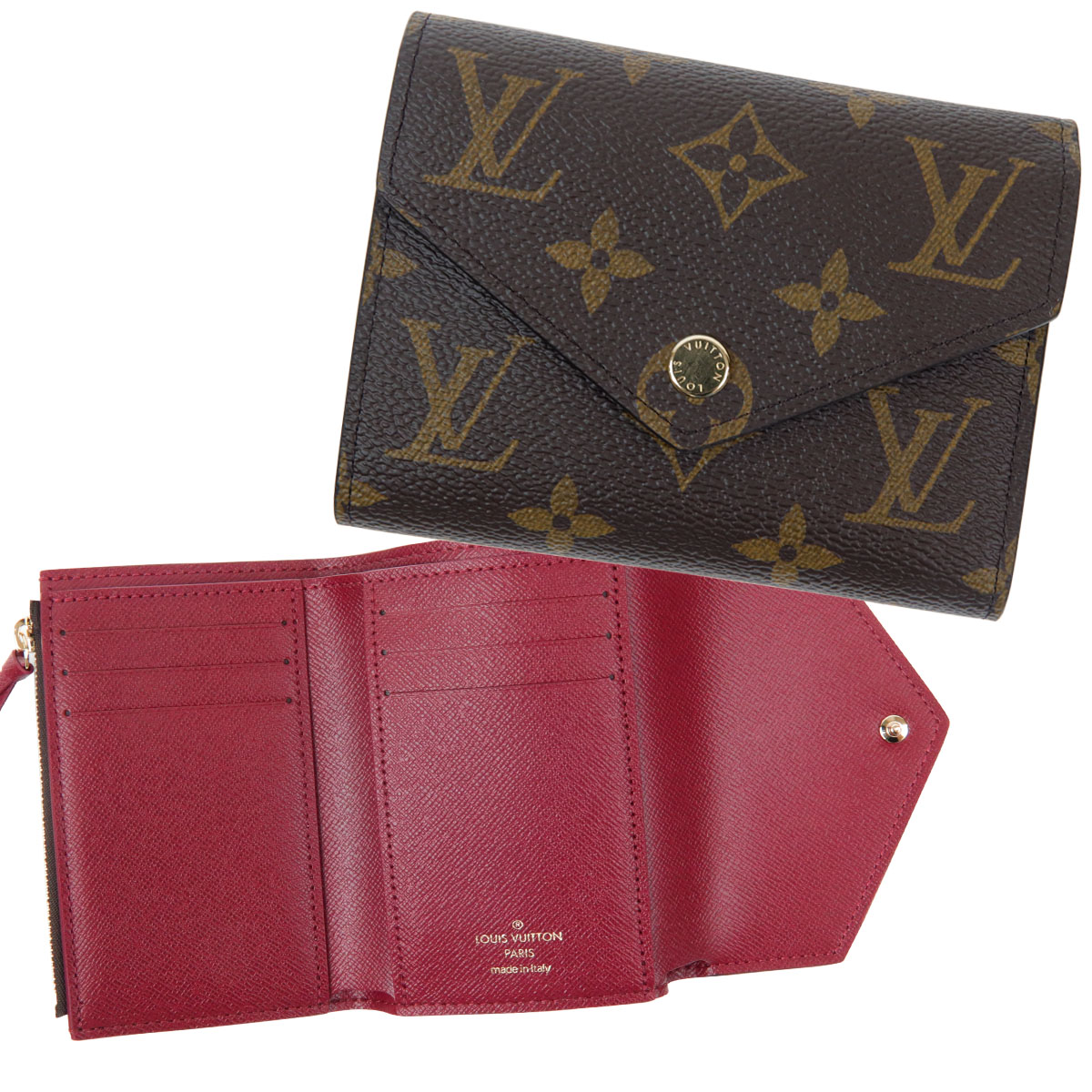 楽天市場】【正規紙袋無料】 ルイヴィトン 三つ折り財布 折り財布