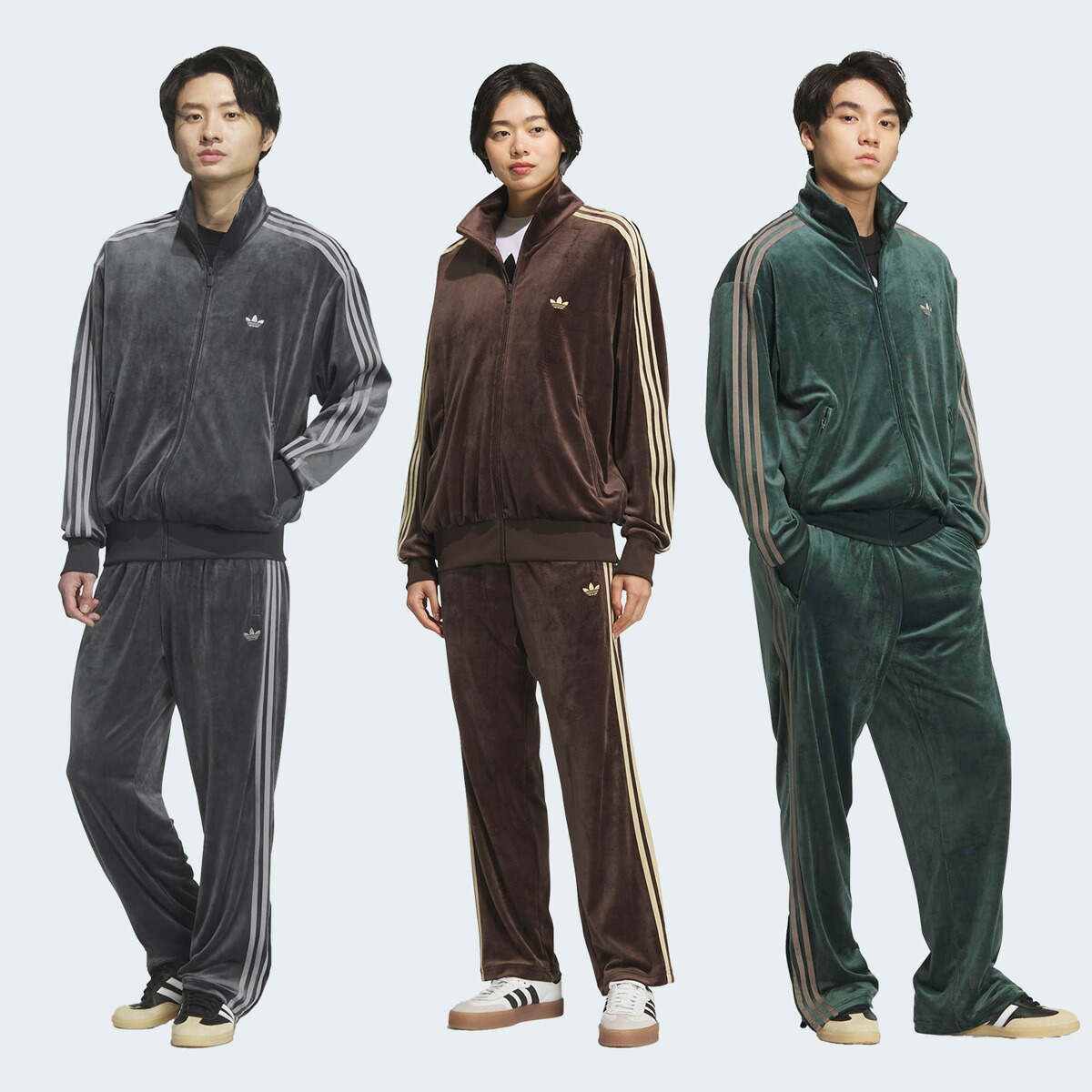 アディダス ベロア ジャージ ファイヤーバード トラックパンツ adidas