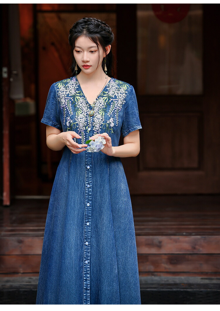 楽天市場】即納 大きいサイズ レディースワンピース デニムワンピース