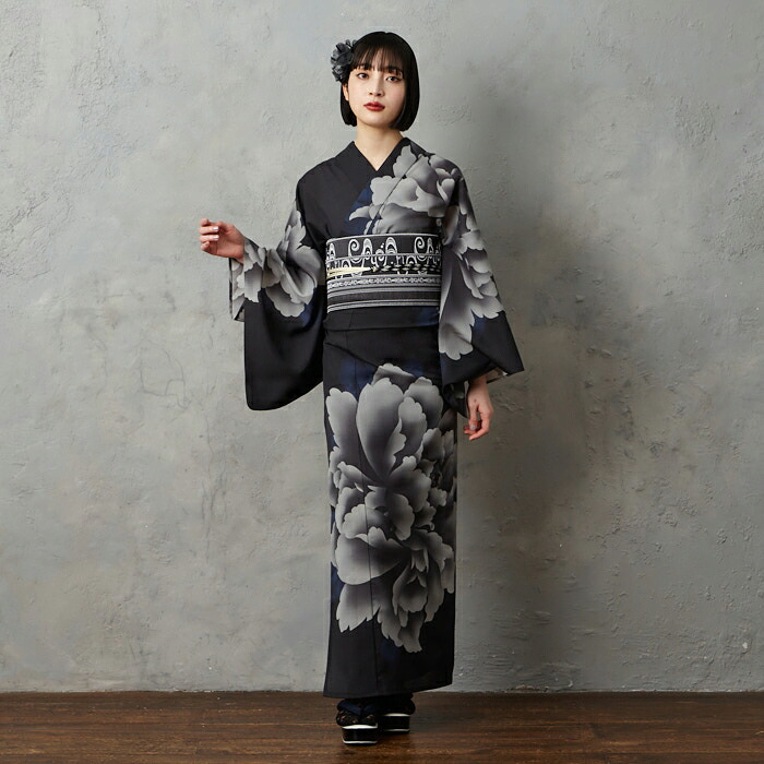 楽天市場】浴衣単品「 キャロル 」公式 ふりふ 日本製 洗える ゆかた