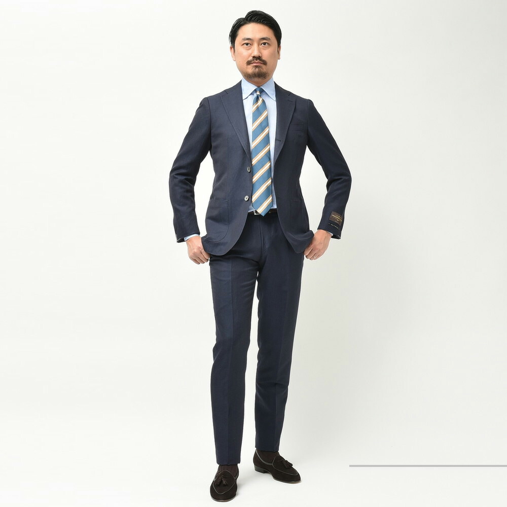 guji（グジ）ウールリネンソリッド3Bジャケット(MADE BY RING JACKET