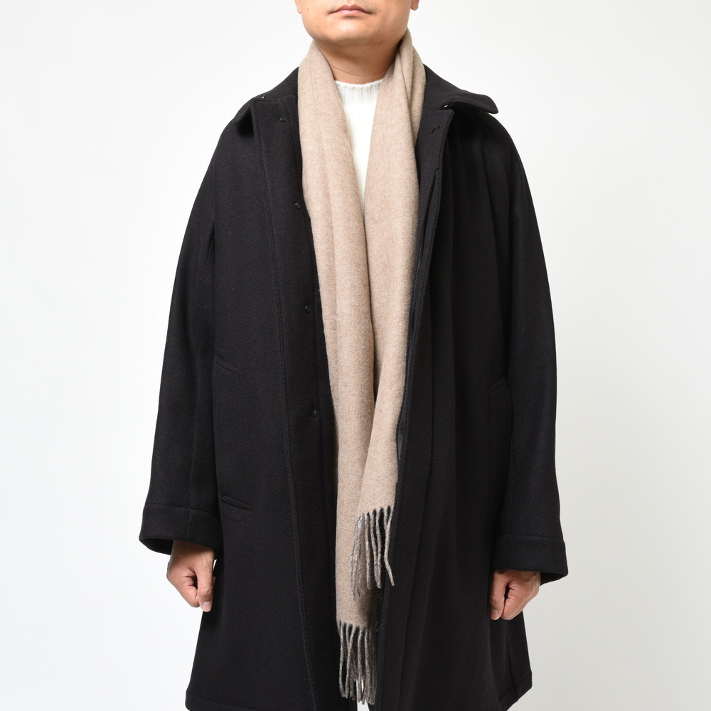 THROW（スロー）OLIVER ウールカシミヤダブルフェイスグレンチェック