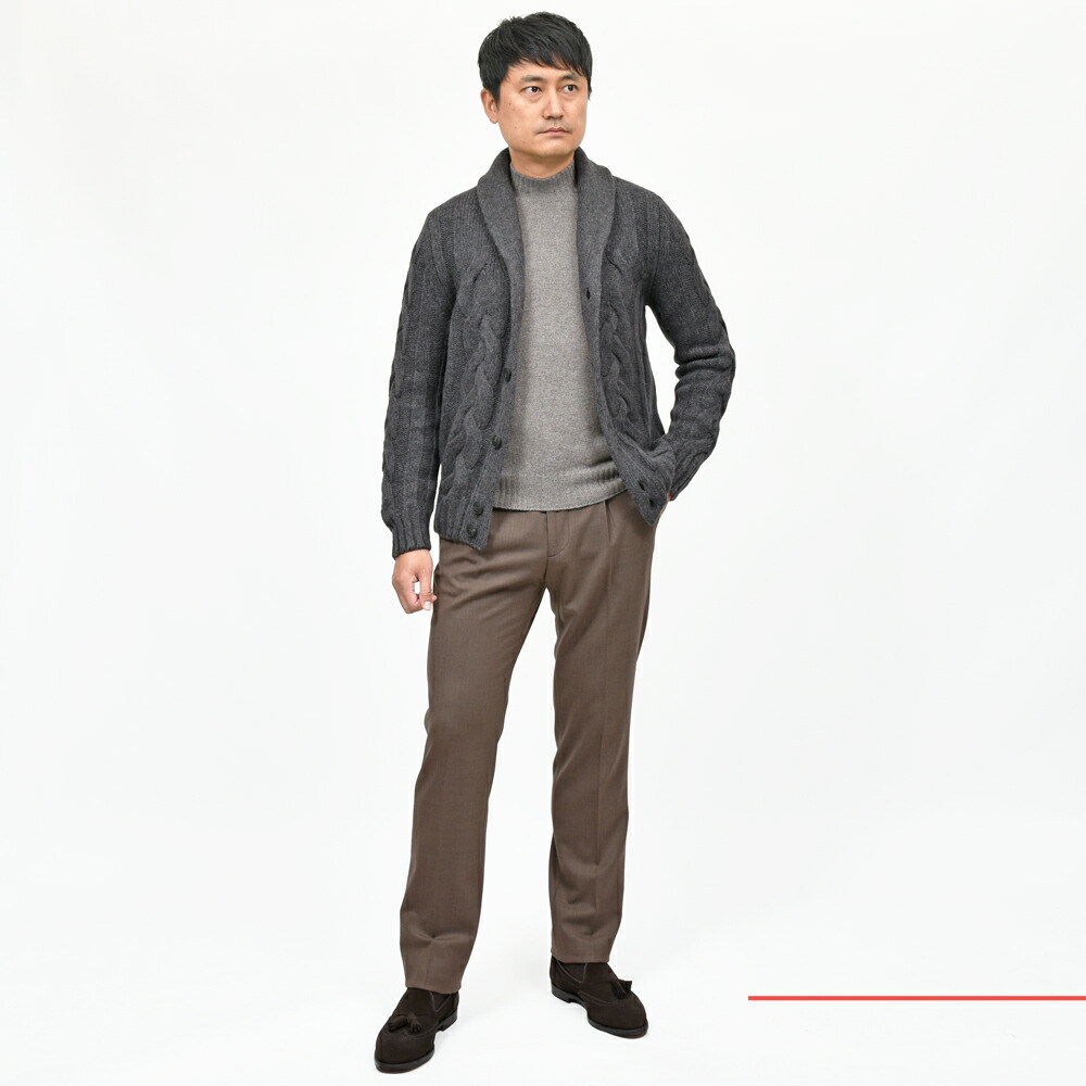 GRAN SASSO（グランサッソ）ローゲージウールナイロンショールカラー