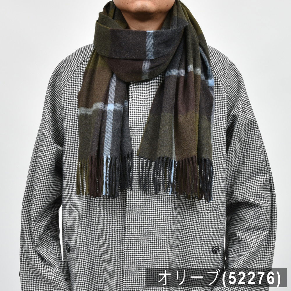 Joshua Ellis（ジョシュア エリス）カシミアチェック大判ストール 70