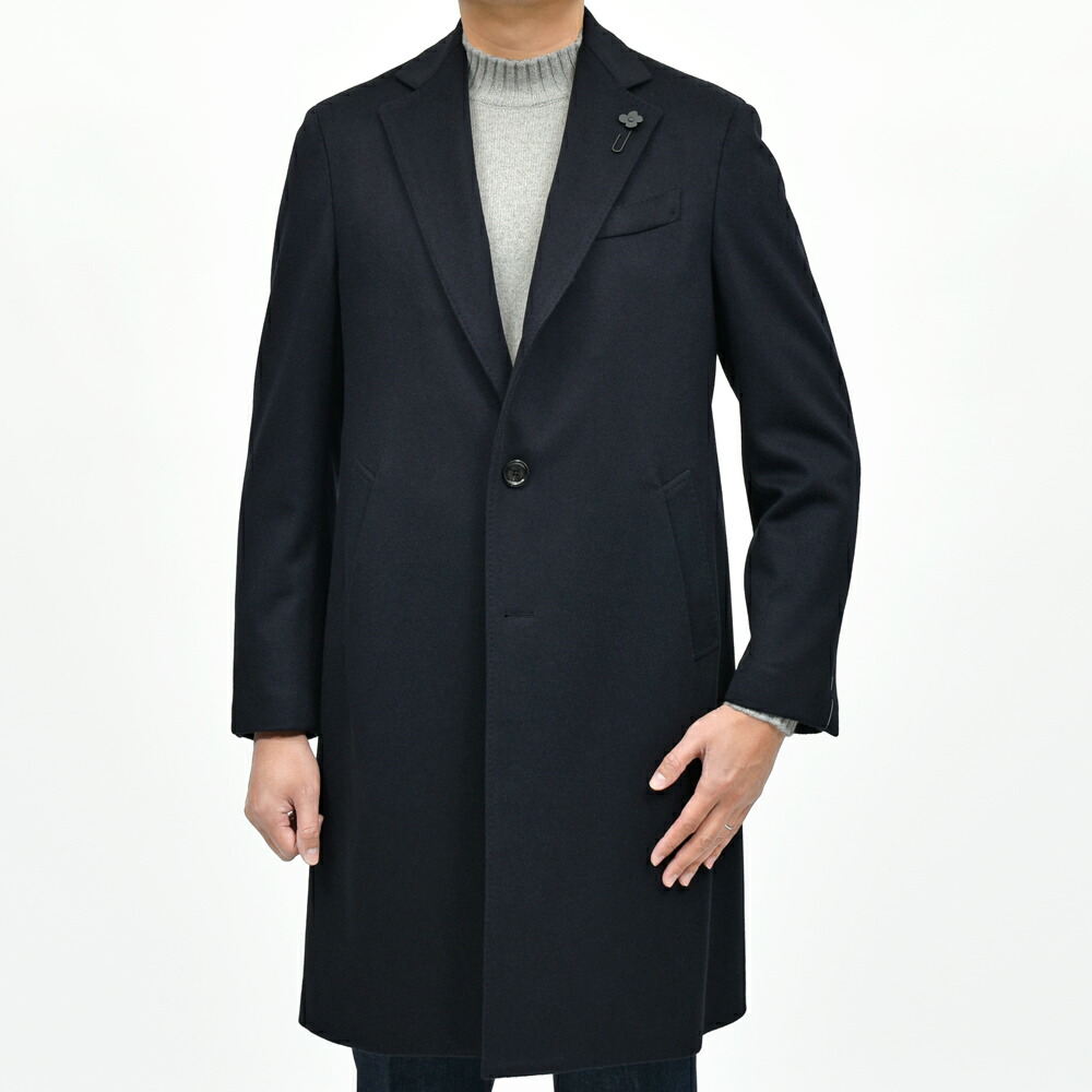 LARDINI（ラルディーニ）ウールフランネルチェスターフィールドコート
