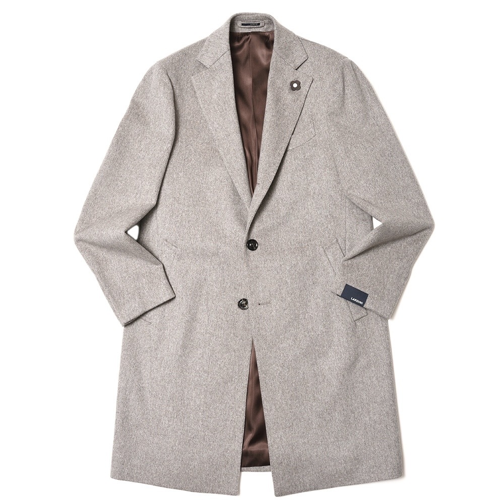 LARDINI（ラルディーニ）LoroPianaウールフランネルソリッドチェスター
