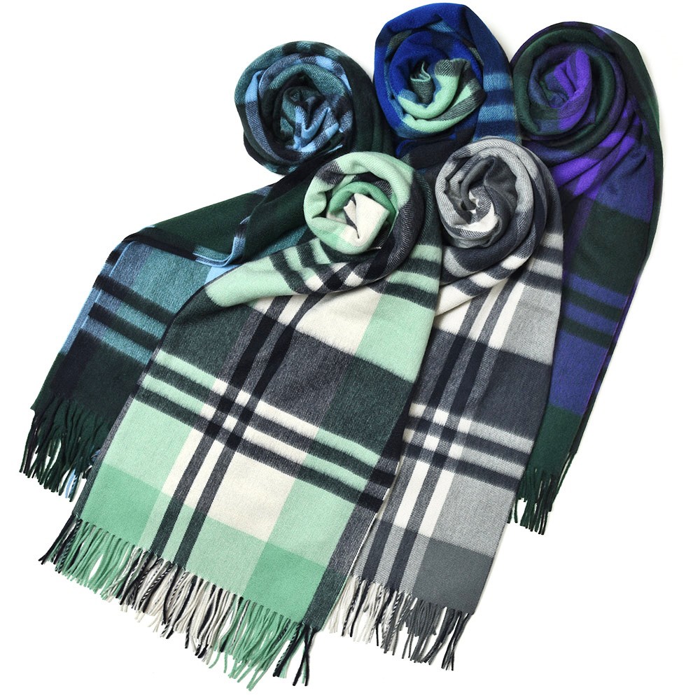 Joshua Ellis（ジョシュア エリス）カシミアタータンチェック大判