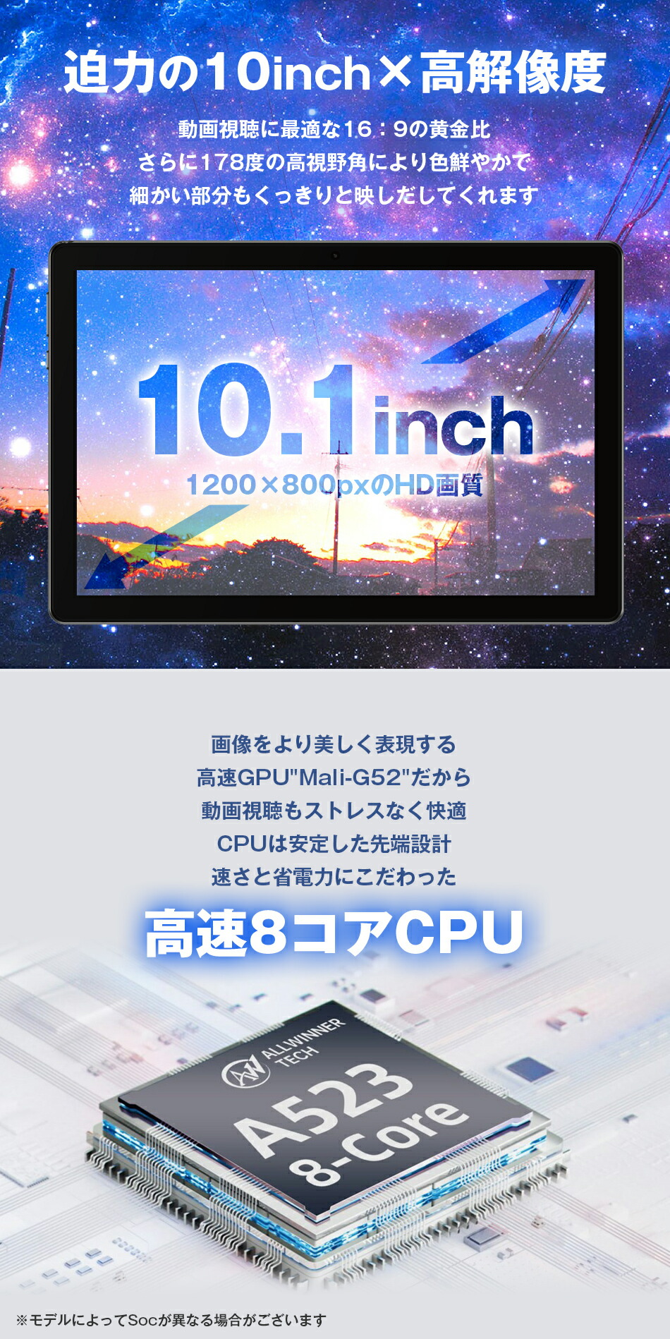 楽天市場】タブレット 10インチ 大型 12GB 128GB 64GB wi-fiモデル