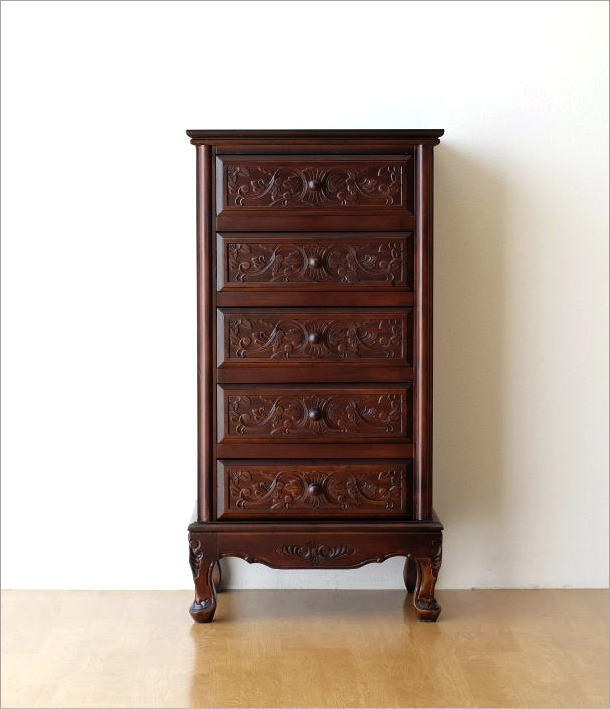 楽天市場】アンティーク風チェスト 猫脚 木製 アンティークサイド