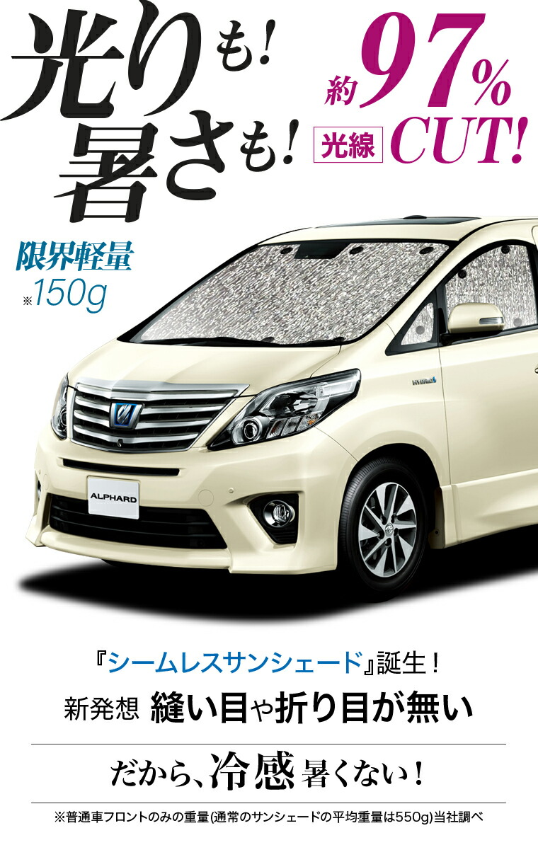 アルファード 20系 ヴェルファイア 20系 の車中泊ならカーテンいらず