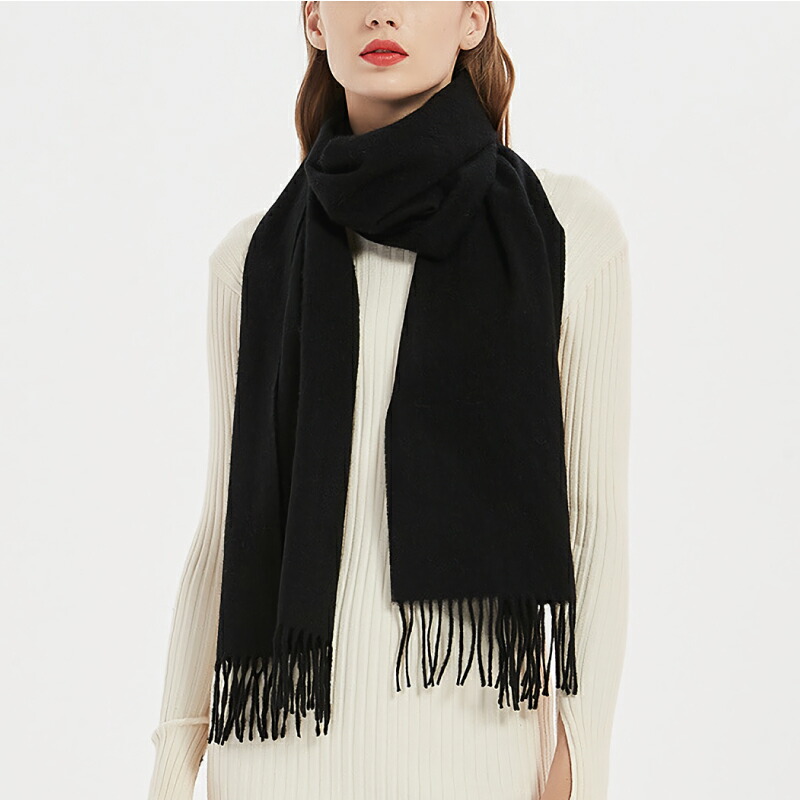 楽天市場】ウール マフラー レディース ストール 無地 全16色 [ウール