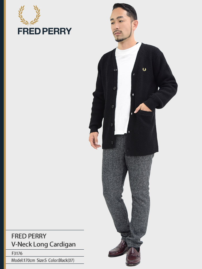 楽天市場】フレッドペリー FRED PERRY カーディガン メンズ Vネック