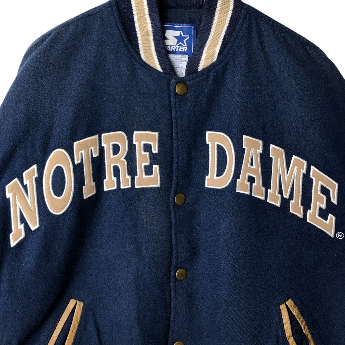 古着 90年代 スターター Starter NOTRE DAME ノートルダム大学 中綿