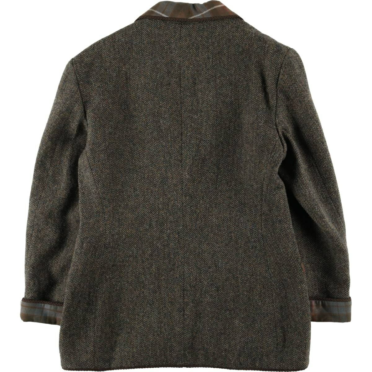 古着 90年代 ラルフローレン Ralph Lauren ヘリンボーン ウールハーフ