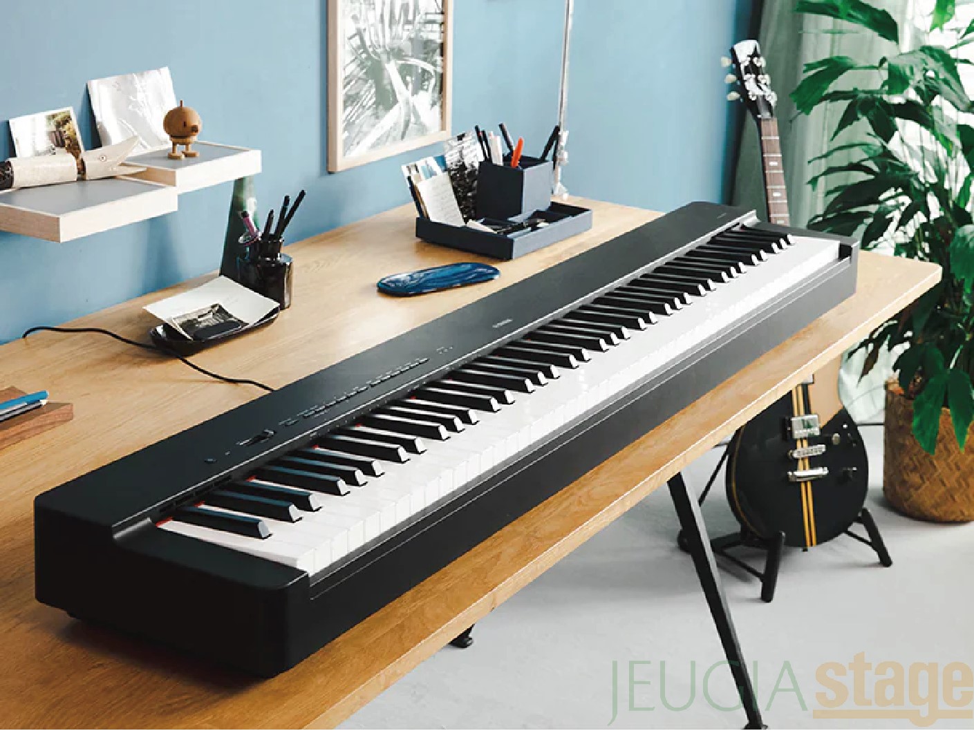 YAMAHA P-225WH 【純正専用ソフトケースSC-KB851・スタンド(白)・イス