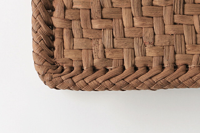 やまぶどう長財布(国産材/網代編み/細ひご/ひご幅6～7mm/内側柿渋染