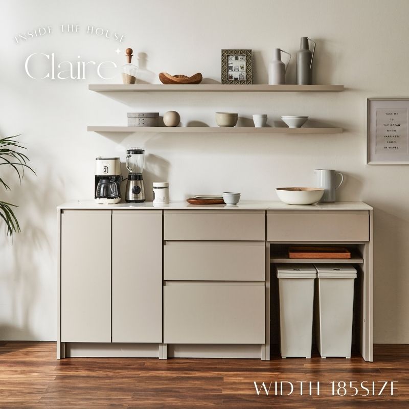 楽天市場】185カウンター カップボード Claire クレール 天然水晶