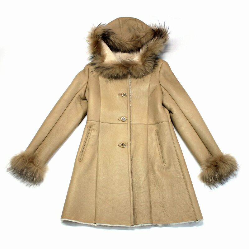 楽天市場】ムートンコート レディース 本革 ラム ダブルフェイス