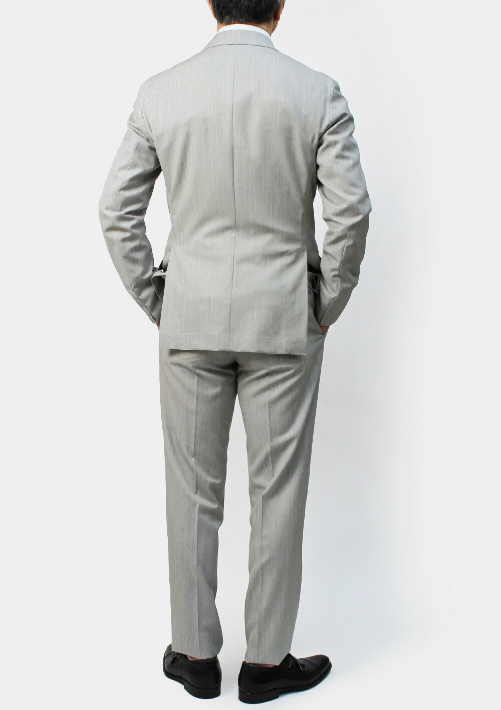 デ ペトリロ / De Petrillo / ワンプリーツ スーツ / ウール / 3B 段