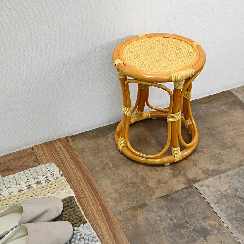 楽天市場】籐家具 スツール・チェア ラタン籐製いす 背もたれなし軽量