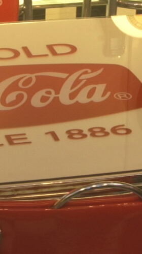 楽天市場】ガラストップ ダイナーテーブル（コカ・コーラ）Uシリーズ