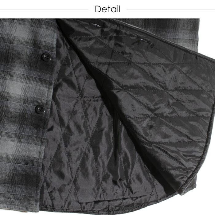 楽天市場】ヤゴ YAGO キルティングジャケット オンブレ チェック 長袖